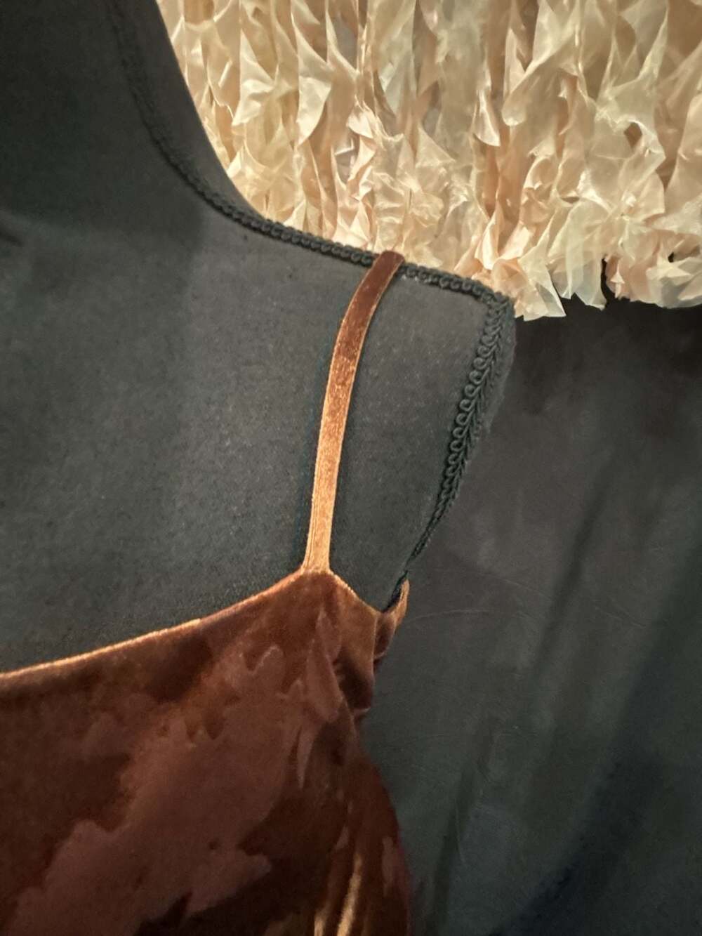 Taylor Brown Floral Burnout Velvet Ruched Midi Dress - Picture 3 of 6